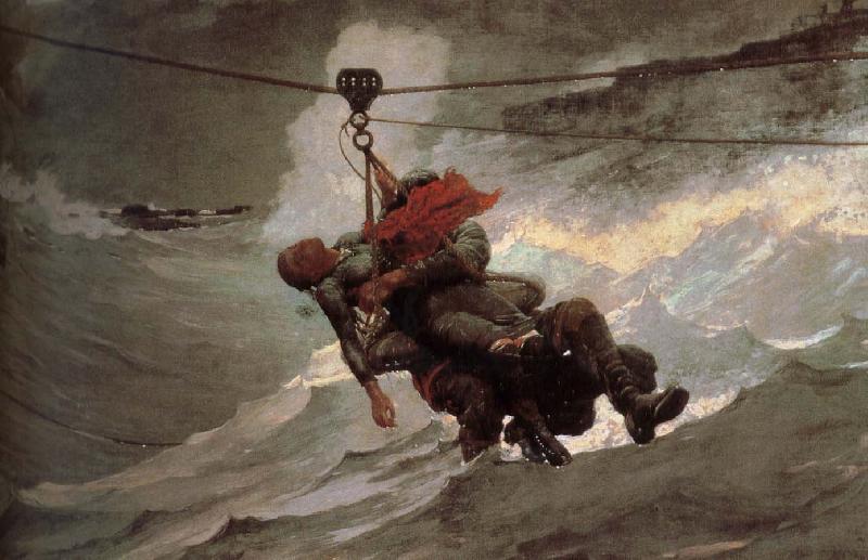 Winslow Homer Lifeline oil painting image
